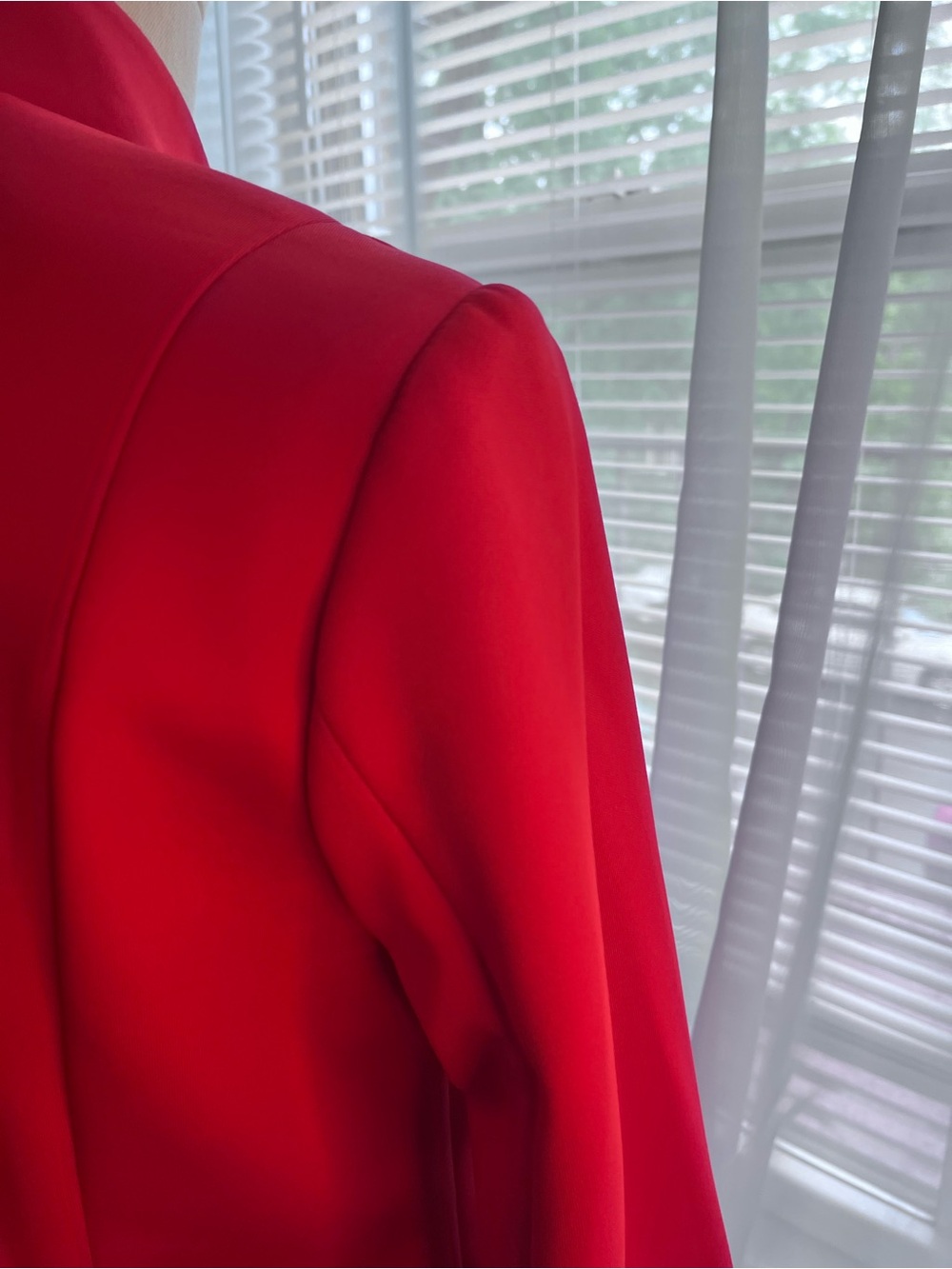 Thalia Sodi Vibrant Red Open-Front Blazer - Picture 5 of 7